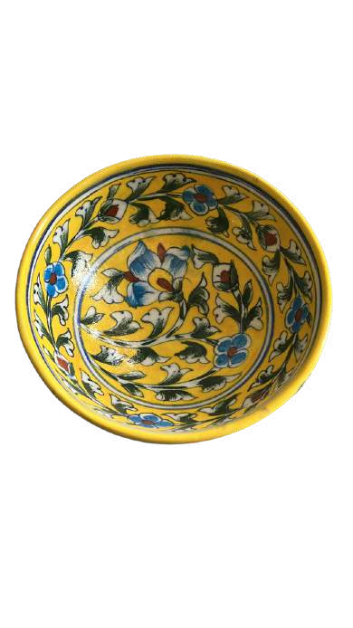 Blue pottery ceramic bowls